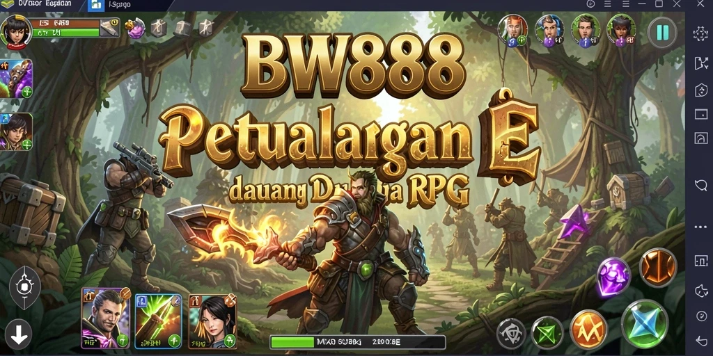 Tampilan gameplay BW888 yang memukau dengan aksi RPG seru.