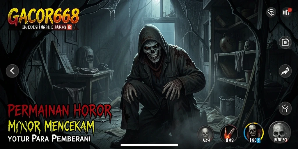 Tangkapan layar menampilkan suasana mencekam di dalam game GACOR668.