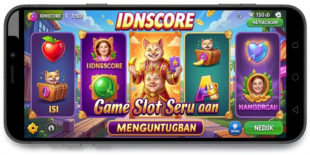 Tampilan menarik dan gameplay seru dari IDNSCORE Slot.