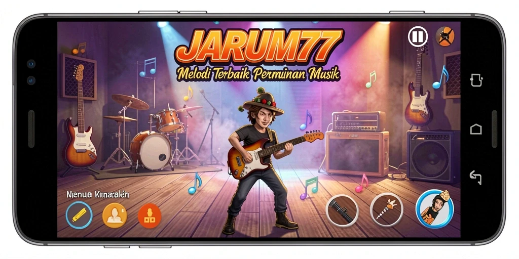 Tampilan menarik dari gameplay JARUM77 yang penuh dengan musik.