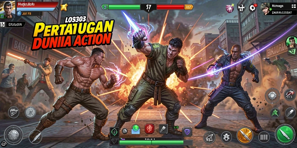 Screenshot utama LOS303 menampilkan aksi pertarungan yang mendebarkan.