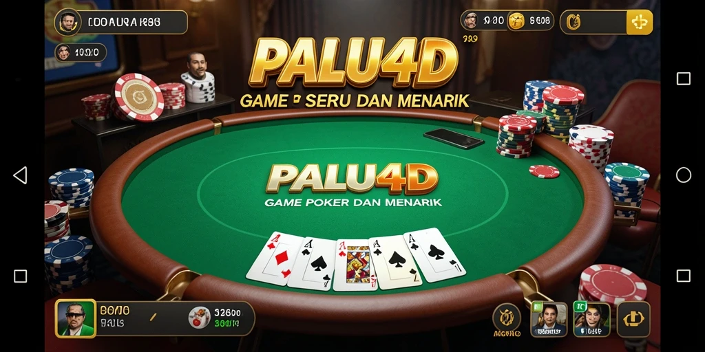 Tampilan menarik dari gameplay Poker di PALU4D.