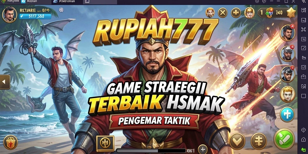 Tangkapan layar utama RUPIAH777 menampilkan gameplay strategis yang seru.
