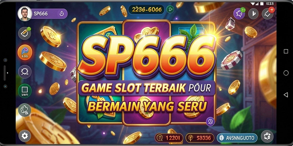 Tampilan menarik dari gameplay SP666 yang seru dan penuh warna.