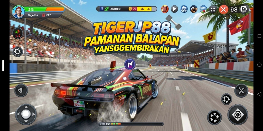 Gameplay seru dalam balapan yang menegangkan di TIGERJP88.